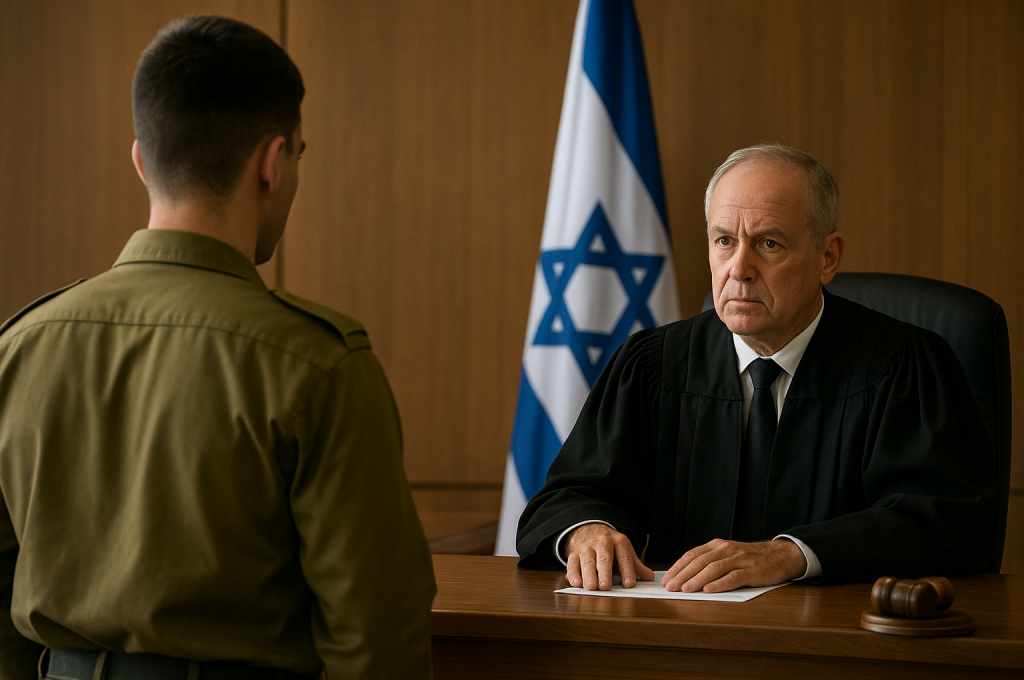 חייל עומד למשפט